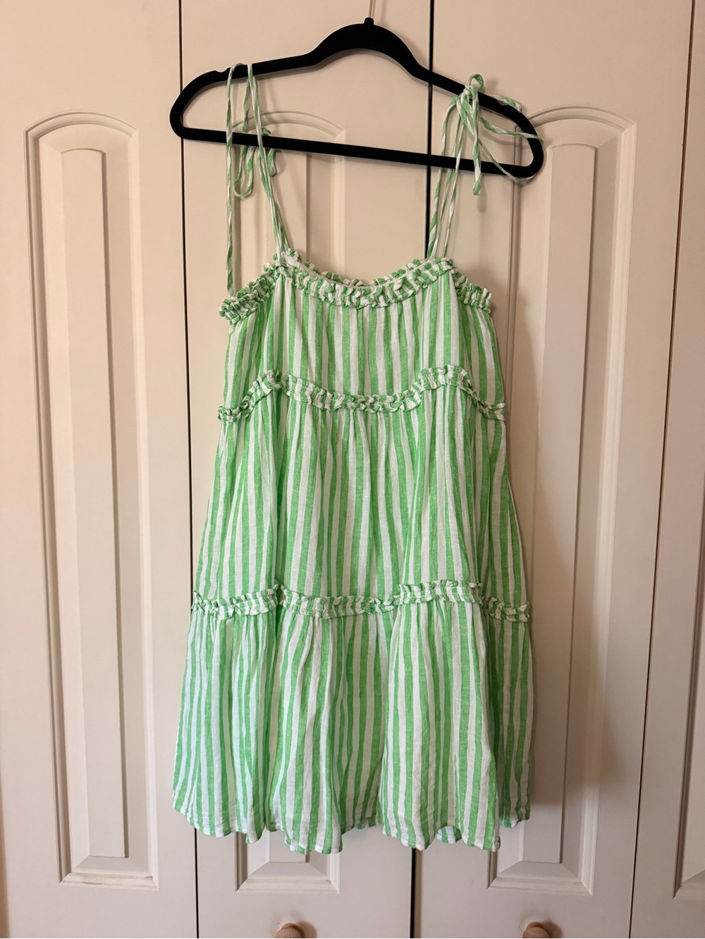 Rails Women’s Green & White Striped Summer Dress